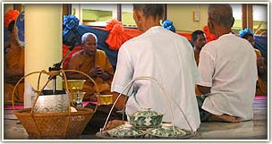 See monks in an off-the-beaten-track temple 